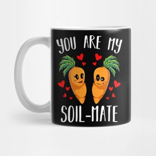 Carrots - You Are My Soil-Mate - Cute Vegetable Carrots Mug